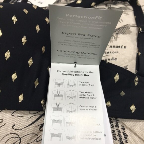 Coco Reef Multi-Way Printed Underwire Bikini Top - Picture 9 of 16